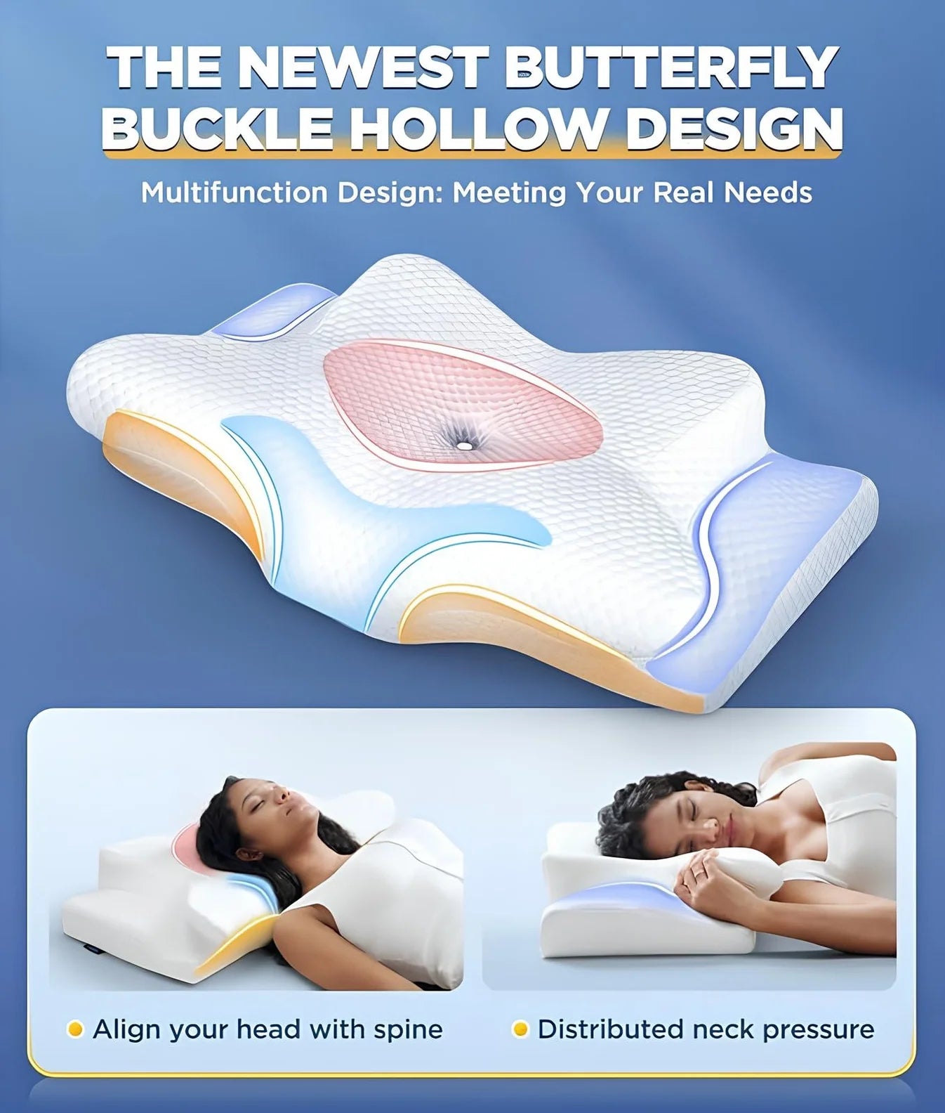 PureRest Memory Foam Side Sleeper Pillow